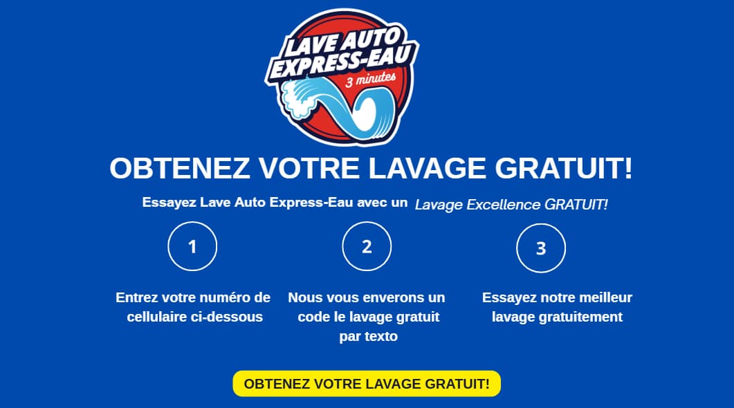Lavage gratuit